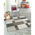 thumbnail image 1 of Unique Loom Autumn Collection Area Rug - Providence (4' Square Gray/Ivory), 1 of 7