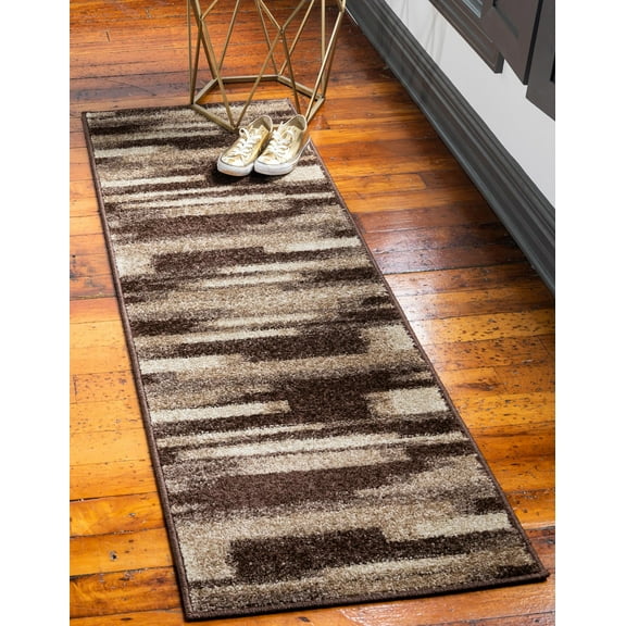Unique Loom Autumn Collection Area Rug - Wheat (2' x 6' 1" Runner Brown/Beige)