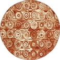 thumbnail image 1 of Unique Loom Autumn Round Geometric Modern Area Rugs, Brown, 1 of 3