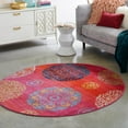 thumbnail image 1 of Unique Loom Azalea Collection Area Rug - Aromi (3' Round Rust Red/Orange), 1 of 7