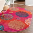 thumbnail image 1 of Unique Loom Azalea Collection Area Rug - Aromi (5' 3" x 8' Oval Rust Red/Orange), 1 of 7