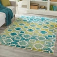 thumbnail image 1 of Unique Loom Azalea Collection Area Rug - Dodd (4' x 6' Rectangle Blue/Yellow), 1 of 7