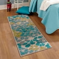 thumbnail image 1 of Unique Loom Azalea Collection Area Rug - Encore (2' x 6' Runner Blue/Light Brown), 1 of 7