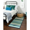 thumbnail image 1 of Unique Loom Azalea Collection Area Rug - Glenn (2' 11" x 12' Runner Teal/Teal), 1 of 8