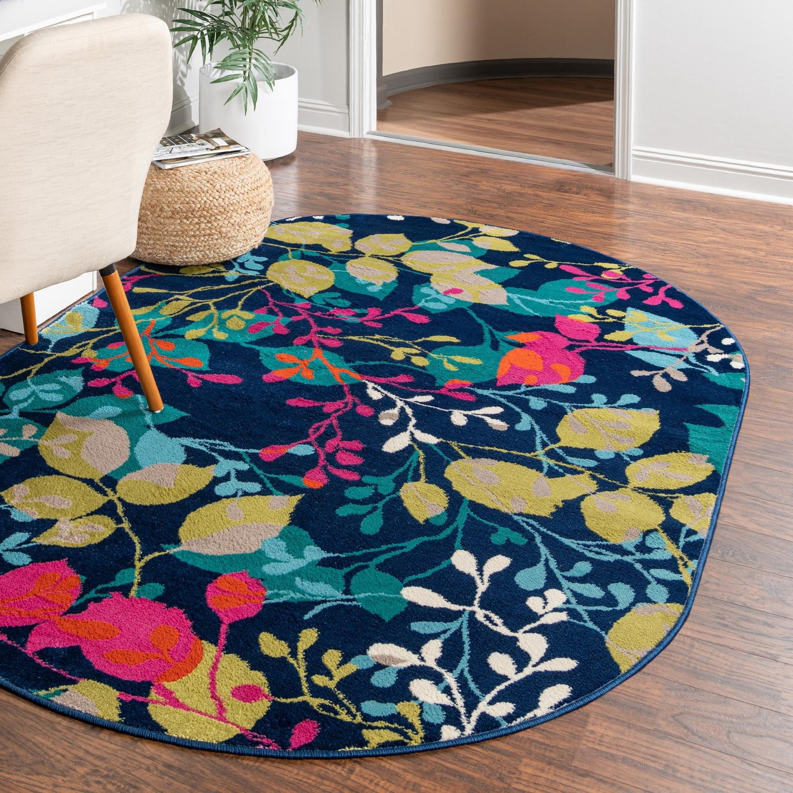 Unique Loom Azalea Collection Area Rug - Indica (5' 3