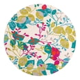 thumbnail image 1 of Unique Loom Azalea Collection Area Rug - Indica (7' Round Ivory/Teal), 1 of 6
