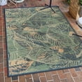 thumbnail image 1 of Unique Loom Baja Outdoor Collection Area Rug - Balandra (4' x 6' Rectangle Blue/Ivory), 1 of 7