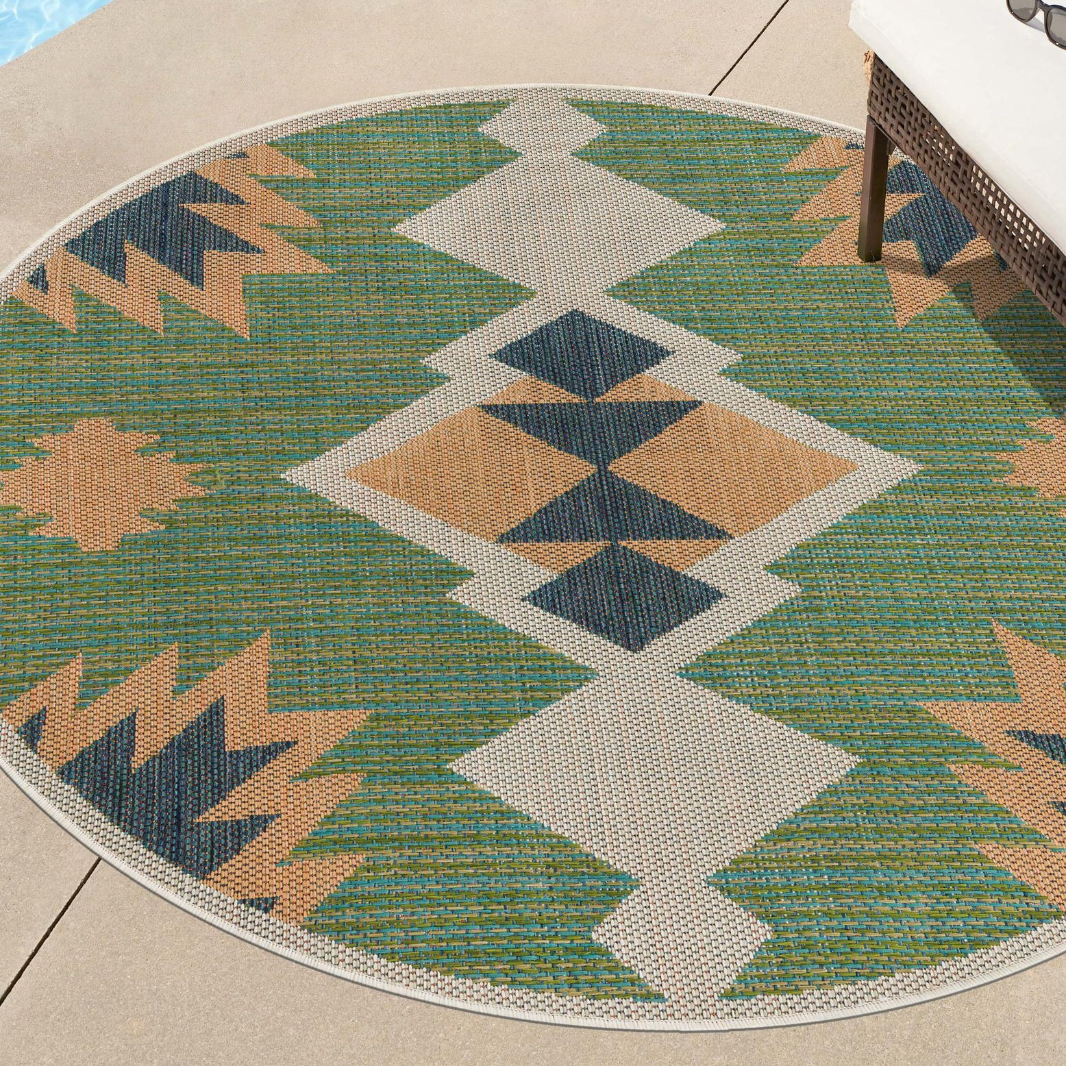 Unique Loom Baja Outdoor Collection Area Rug - Cabo (3' 3