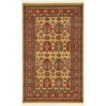 thumbnail image 1 of Unique Loom Balash Sahand Rug Beige/Light Blue 3' 3" x 5' 3" Floral Traditional Perfect For Living Room Bed Room Dining Room Office, 1 of 6