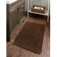 thumbnail image 1 of Unique Loom Bano Everyday Bath Mat Collection Area Rug - Everyday (1' 8" x 2' 7" Rectangle Mocha Brown), 1 of 6