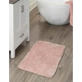 thumbnail image 1 of Unique Loom Bano Luxe Bath Mat Cotton Candy Pink 1' 8" x 2' 7" Rectangle Solid Comfort Perfect For Bathroom Laundry Room, 1 of 6