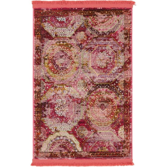 Unique Loom Coppelia Baracoa Rug, Pink (2' 2 x 3' 0)