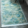 thumbnail image 1 of Unique Loom Baracoa Collection Area Rug - Coppelia (2' x 8' Runner Light Blue/Blue), 1 of 6