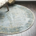 thumbnail image 1 of Unique Loom Baracoa Collection Area Rug - Fidel (5' 5" Round Gray/Blue), 1 of 7