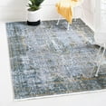thumbnail image 1 of Unique Loom Baracoa Collection Area Rug - Fidel (5' 5" x 8' Rectangle Gray/Blue), 1 of 7