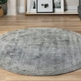 thumbnail image 1 of Unique Loom Baracoa Collection Area Rug - La Cabana (5' 5" Round Fume Gray/Brown), 1 of 7