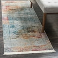 thumbnail image 1 of Unique Loom Baracoa Collection Area Rug - Marimelena (2' 7" x 13' Runner Multi/Gray), 1 of 7