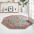 thumbnail image 1 of Unique Loom Baracoa Collection Area Rug - Miramar (5' Octagon Light Blue/Blue), 1 of 6