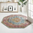 thumbnail image 1 of Unique Loom Baracoa Collection Area Rug - Miramar (8' Octagon Light Blue/Blue), 1 of 6