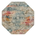 thumbnail image 1 of Unique Loom Baracoa Collection Area Rug - Panamericana (8' Octagon Cream/Blue), 1 of 10