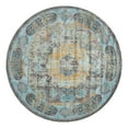 thumbnail image 1 of Unique Loom Baracoa Collection Area Rug - Raul (8' Round Blue/Gray), 1 of 8