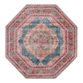 thumbnail image 1 of Unique Loom Baracoa Collection Area Rug - Regla (5' Octagon Turquoise/Ivory), 1 of 10
