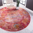 thumbnail image 1 of Unique Loom Baracoa Collection Area Rug - Rumba (5' 5" Round Red/Brown), 1 of 6