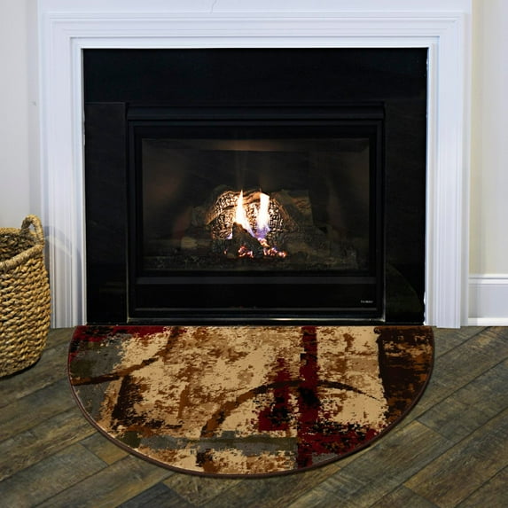 Unique Loom Barista Collection Area Rug - Catuai (3' x 6' Hearth Multi/Brown)