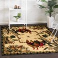 thumbnail image 1 of Unique Loom Barnyard Collection Area Rug - Farm (4' Square Cream/Black), 1 of 7