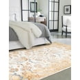 thumbnail image 1 of Unique Loom Highbury Collection Area Rug - Baron (5' 3" x 8' Rectangle Yellow/Brown), 1 of 8