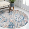 thumbnail image 1 of Unique Loom Basilica Collection Area Rug - Debod (5' Round Multi/Beige), 1 of 6
