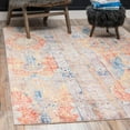 thumbnail image 1 of Unique Loom Basilica Collection Area Rug - Prado (4' 1" x 6' 1" Rectangle Orange/Beige), 1 of 7