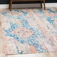 thumbnail image 1 of Unique Loom Basilica Collection Area Rug - Prado (5' 1" x 8' Rectangle Blue/Beige), 1 of 7