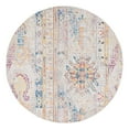 thumbnail image 1 of Unique Loom Basilica Collection Area Rug - Prado (8' Round Beige/Blue), 1 of 7