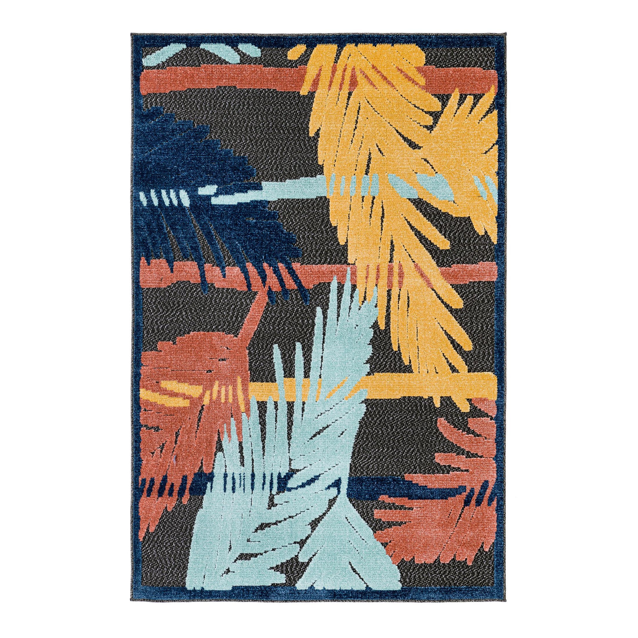 Unique Loom Tappeto Esterno Belize - Sarstoon Quadrato 2,8m, Avorio/Azzurro - Foto 10