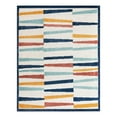 thumbnail image 1 of Unique Loom Belize Outdoor Collection Area Rug - Lamanai (7' 10" x 10' Rectangle Ivory/Navy Blue), 1 of 12