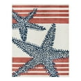 thumbnail image 1 of Unique Loom Belize Outdoor Collection Area Rug - Placencia (7' 10" x 10' Rectangle Ivory/Orange), 1 of 12