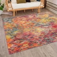 thumbnail image 1 of Unique Loom Vivid Collection Area Rug - Bengaluru (7' 10" Square Multi/Orange), 1 of 7