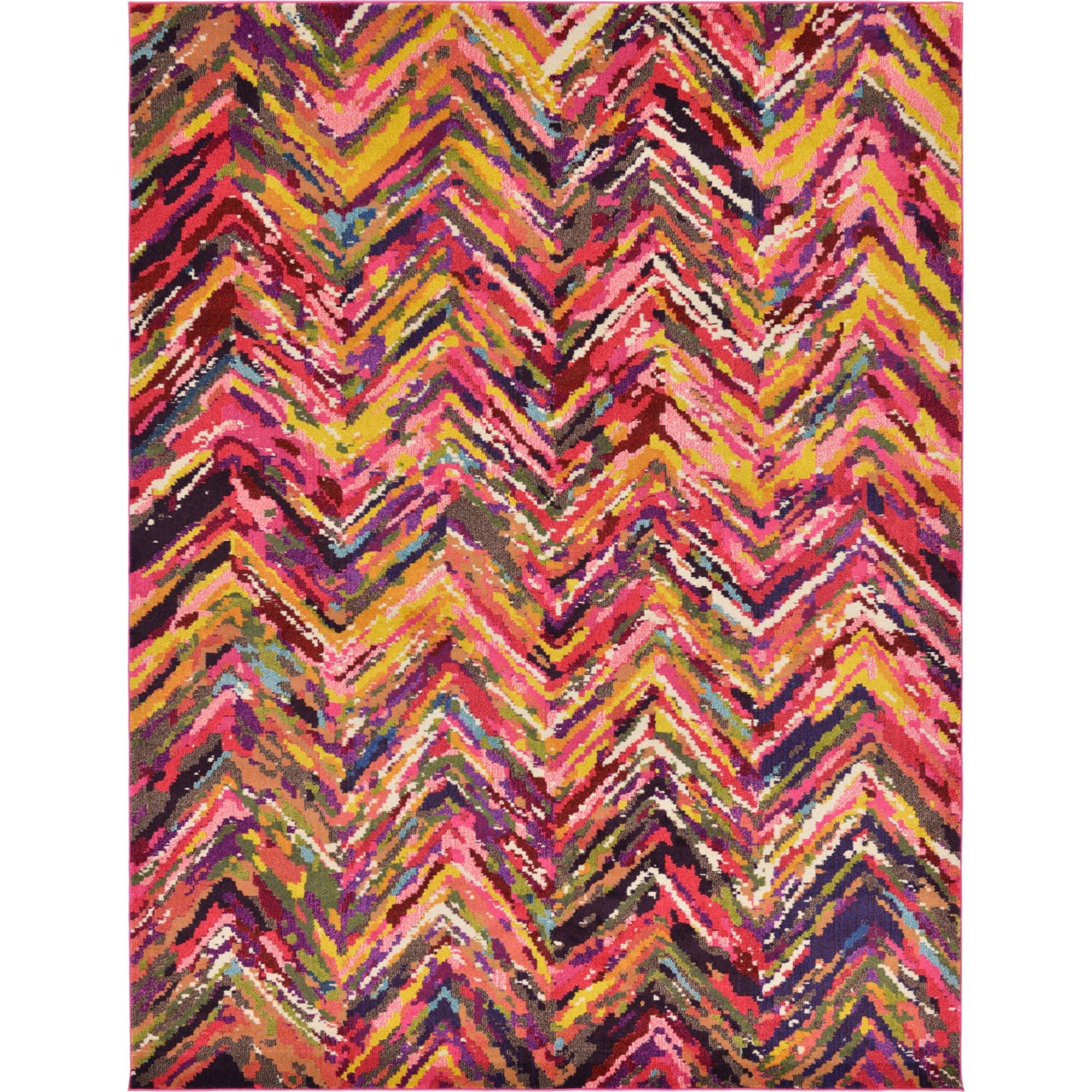 Unique Loom Besos Estrella Rug Multi/Beige 9' x 12' 2" Rectangle Geometric Bohemian Perfect For