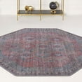 thumbnail image 1 of Unique Loom Sisu Collection Area Rug - Bihar (7' 10" Octagon Rust Blue/Green), 1 of 7