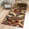 thumbnail image 1 of Unique Loom Pioneer Collection Area Rug - Billings (2' x 6' 1" Runner Multi/Black), 1 of 6