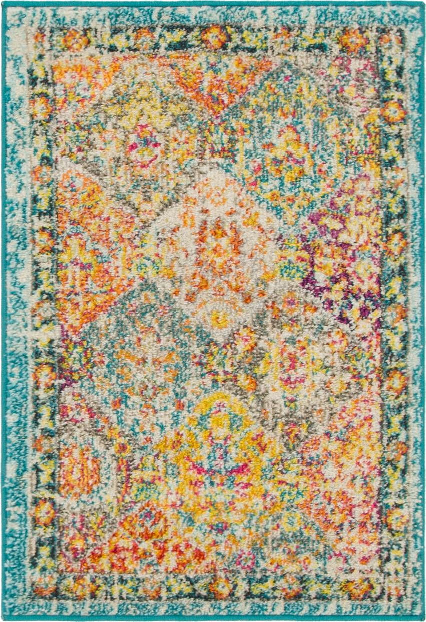 Madeline Multi-Color Rectangular Synthetic Indoor Rug