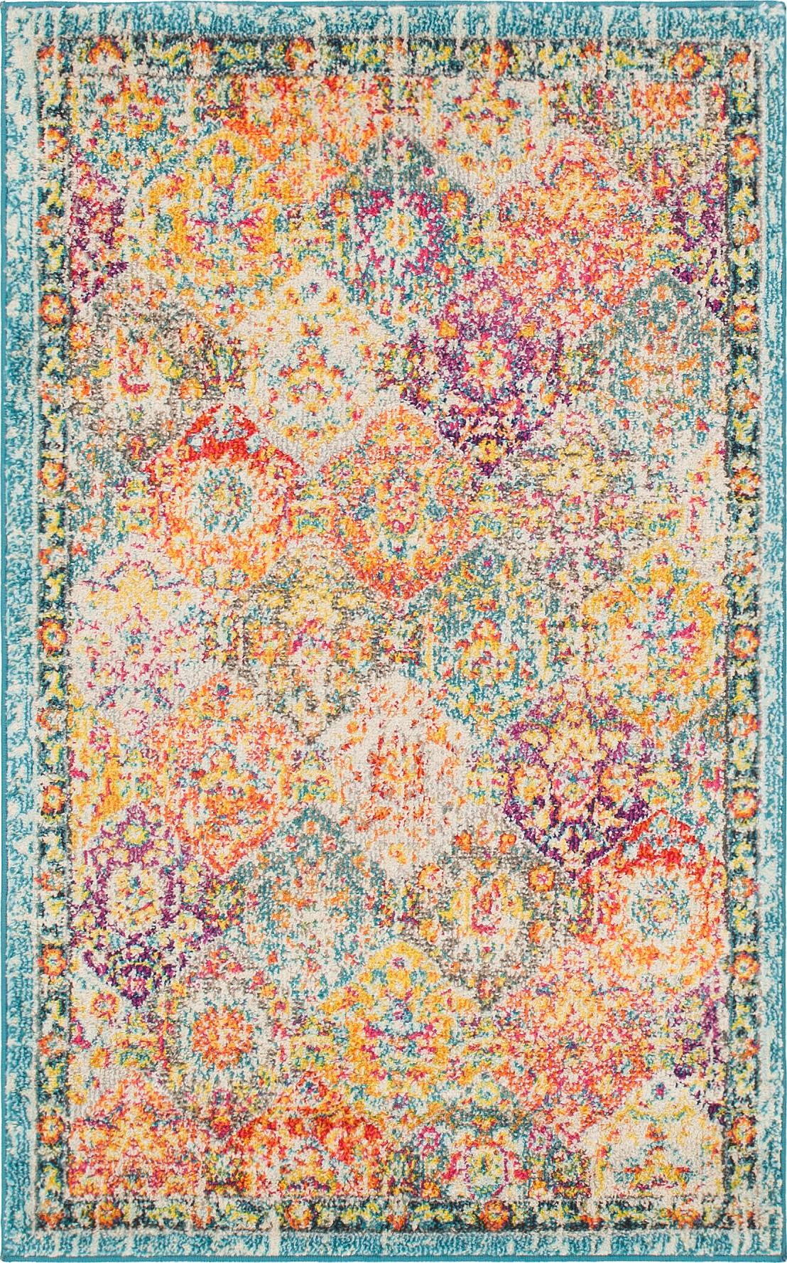 Unique Loom Blake Penrose Rug Multi/Blue 3' 3" x 5' 3" Rectangle