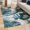 thumbnail image 1 of Unique Loom Blossom Collection Area Rug - Montego (4' x 6' Rectangle Ivory/Blue), 1 of 7
