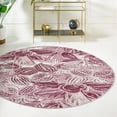 thumbnail image 1 of Unique Loom Blossom Collection Area Rug - Ocho (10' Round Fuchsia/Pink), 1 of 7