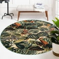 thumbnail image 1 of Unique Loom Blossom Collection Area Rug - Ocho (3' 3" Round Multi/Beige), 1 of 7