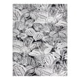 thumbnail image 1 of Unique Loom Blossom Collection Area Rug - Ocho (7' 10" x 10' Rectangle Charcoal/Ivory), 1 of 11