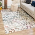 thumbnail image 1 of Unique Loom Blossom Collection Area Rug - Yoshino (4' x 6' Rectangle Ivory/Gray), 1 of 7