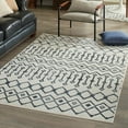 thumbnail image 1 of Unique Loom Bohemian Trellis Collection Area Rug - Gypsy (10' x 14' Rectangle Coastal White/Navy Blue), 1 of 7