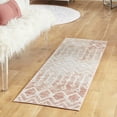 thumbnail image 1 of Unique Loom Bohemian Trellis Collection Area Rug - Gypsy (2' x 6' Runner Dusty Rose/Ivory), 1 of 7